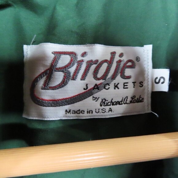 Vintage Birdie Richard Leslie Jacket Small Pullover Golf Windbreaker Green Nylon - Picture 4 of 9